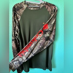Columbia PHG Men's Olive and Camo Long Sleeve hunting Tee